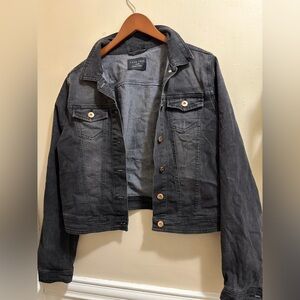 Love Tree Women's Charcoal Denim Jacket